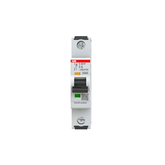ABB SPA ABBS301PC6 S301P C 6 INTERRUTTORE AUTOMATICO 25KA 1