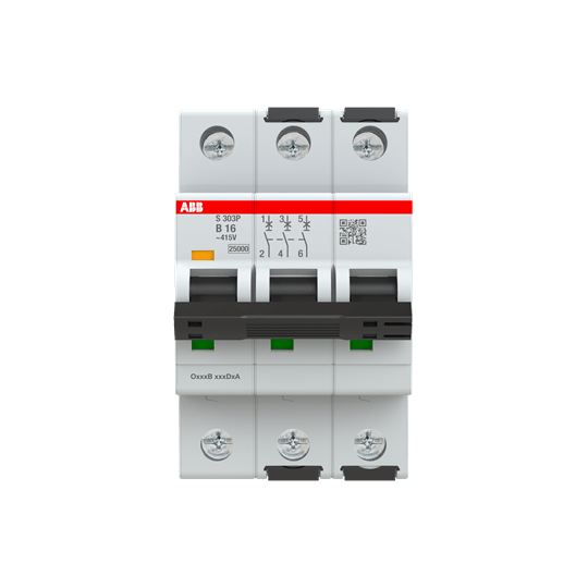 ABB SPA ABBS303PB16 S303P B16 INTERRUTTORE AUTOMATICO 25KA 3