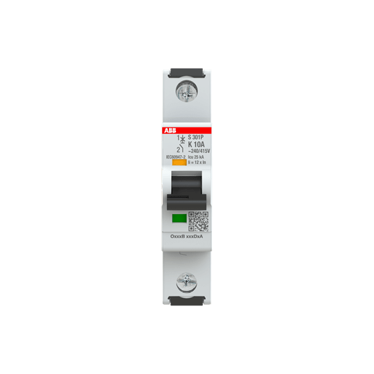 ABB SPA ABBS301PK10 S301P K10 INTERRUTTORE AUTOMATICO 25KA 1