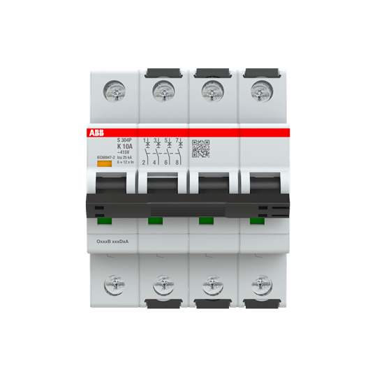 ABB SPA ABBS304PK10 S304P K10 INTERRUTTORE AUTOMATICO 25KA 4