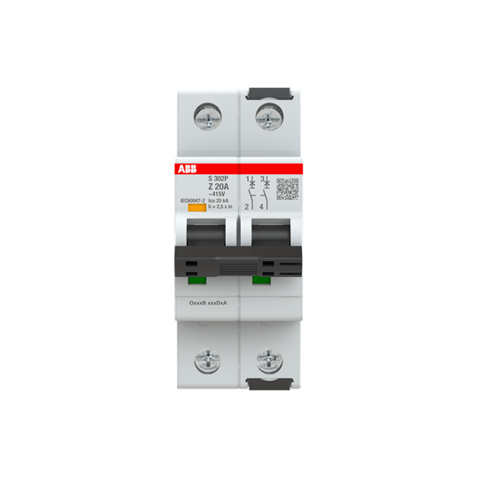 ABB SPA ABBS302PZ20 S302P Z20 INTERRUTTORE AUTOMATICO 25KA 2