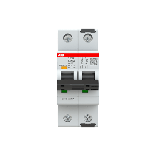 ABB SPA ABBS302PK25 S302P K25 INTERRUTTORE AUTOMATICO 25KA 2