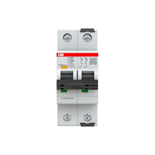ABB SPA ABBS302PZ25 S302P Z25 INTERRUTTORE AUTOMATICO 25KA 2