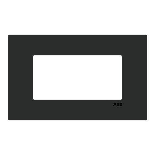 ABB SPA ABBZ0410NS Z2474.1 NS PLACCA ACCIAIO NERO 4M