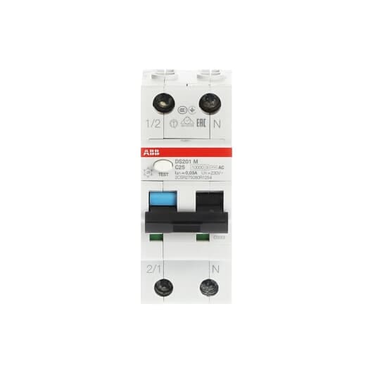 ABB SPA ABBDS201MC25AC30 DS201 M INT.DIFF.MAGN.10KA 1P+N AC C25 3