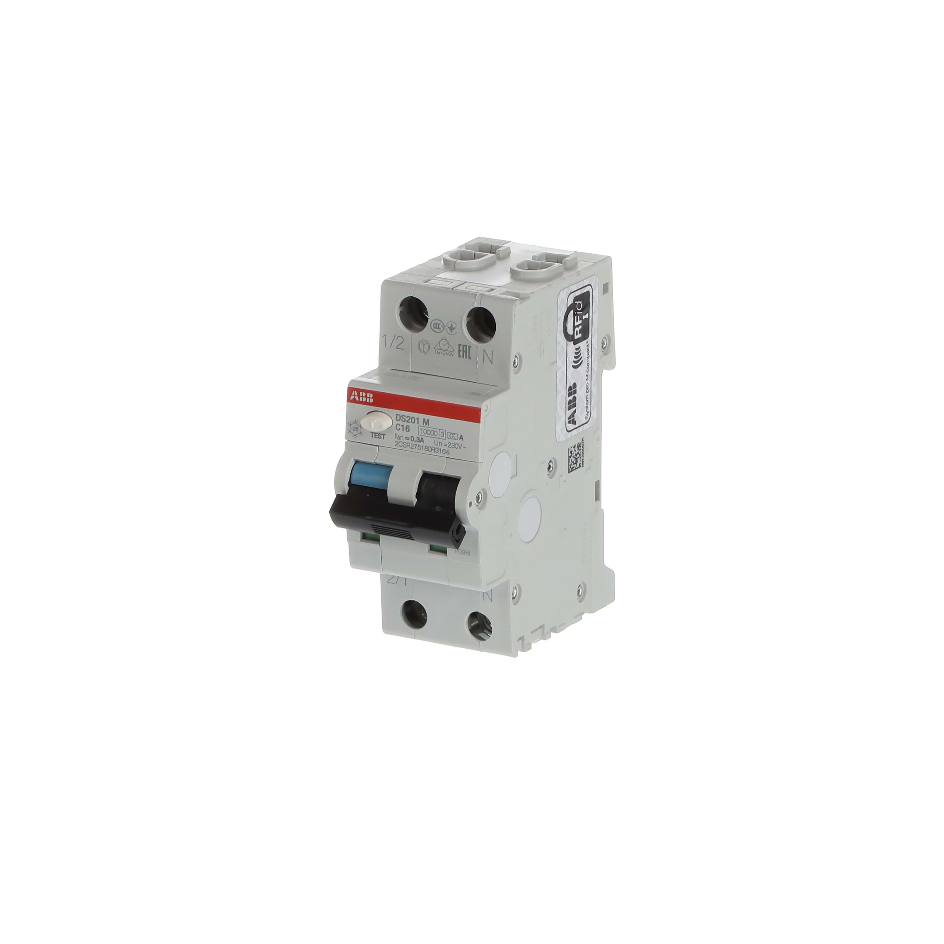 ABB SPA ABBDS201MC16A300 DS201 M INT.DIFF.MAGN.10KA 1P+N A C16 30