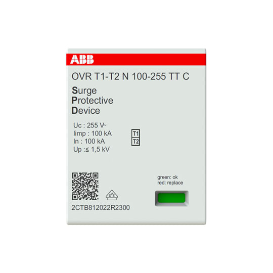 ABB SPA - ABBOVR12N100255TTC OVR T1-T2 N 100-255 TT C