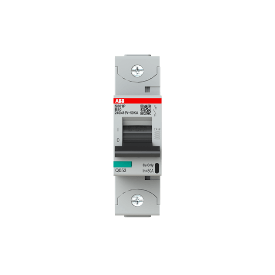 ABB SPA ABBS801PB80 S801P-B80 INT. MAGNETOTERMICO 50KA 1P