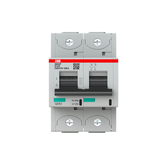 ABB SPA ABBS802PD125 S802P-D125 INT. MAGNETOTERMICO 50KA 2P