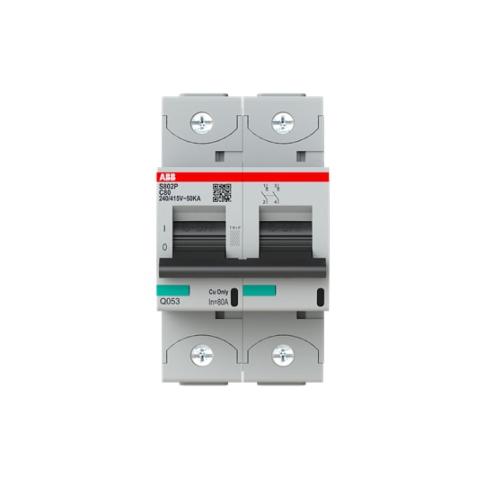 ABB SPA ABBS802PC80 S802P-C80 INT. MAGNETOTERMICO 50KA 2P