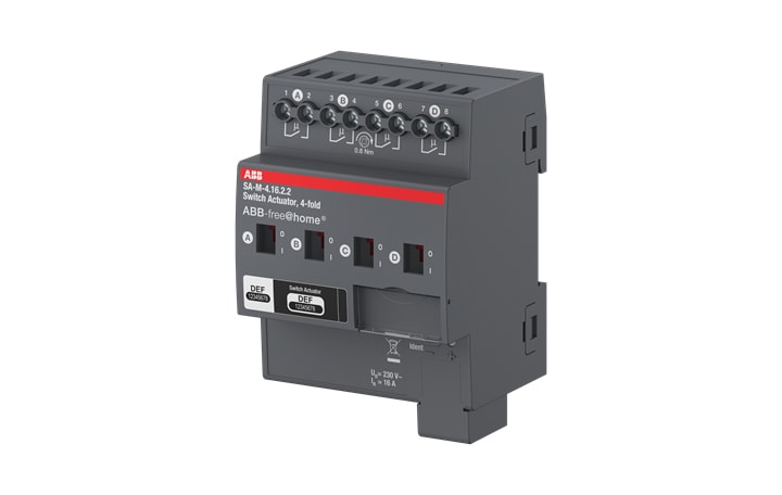 ABB SPA ABB2CDG510025R0011 SA-M-4.16.2.2 ATTUATORE 4 CANALI 16A MDR