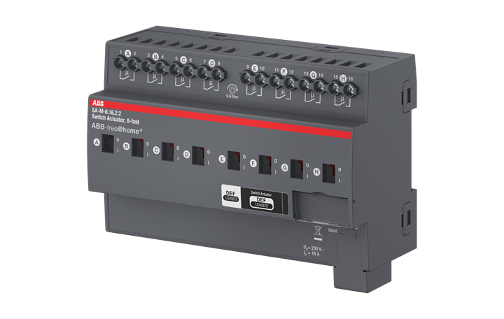 ABB SPA ABB2CDG510026R0011 SA-M-8.16.2.2 ATTUATORE 8 CANALI 16A MDR