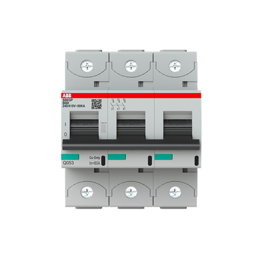 ABB SPA ABBS803PB80 S803P-B80 INT. MAGNETOTERMICO 50 KA 3P