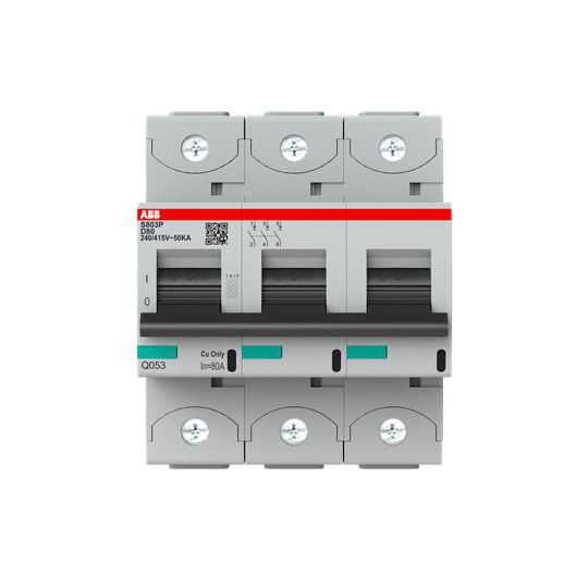 ABB SPA ABBS803PD80 S803P-D80 INT. MAGNETOTERMICO 50 KA 3P