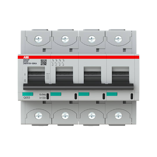 ABB SPA ABBS804PD125 S804P-D125 INT.MAGNETOTERMICO 50KA 4P