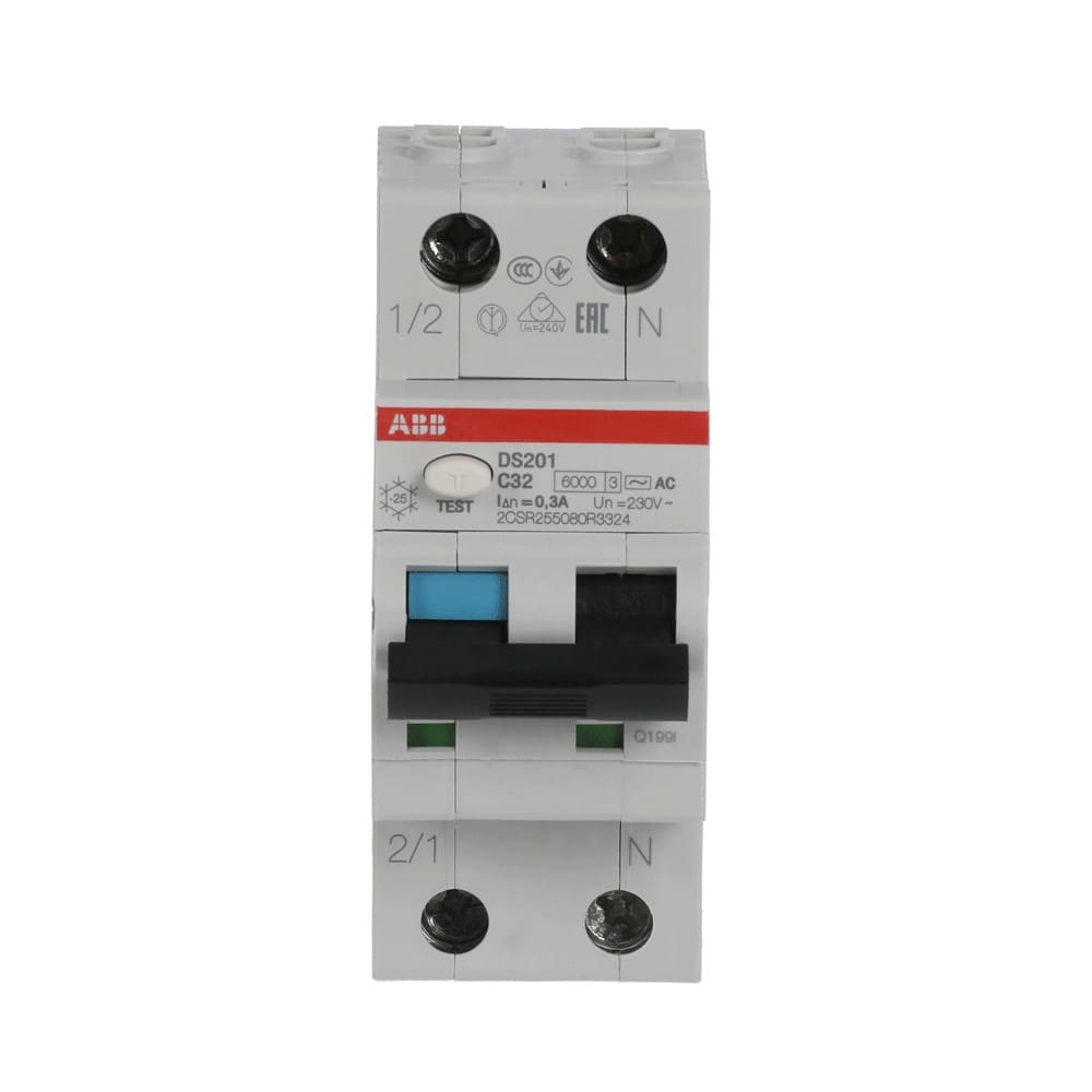 ABB SPA ABBDS201C32AC300 DS201 INT.DIFF.MAGN.6KA 1P+N AC C32 300M