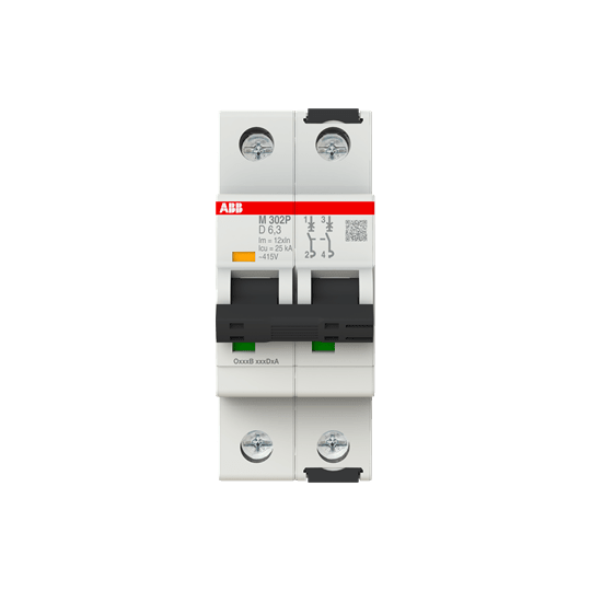 ABB SPA ABBM302P6V3 M302 6,3A INTERRUT.SOLO MAGNETICO 25KA