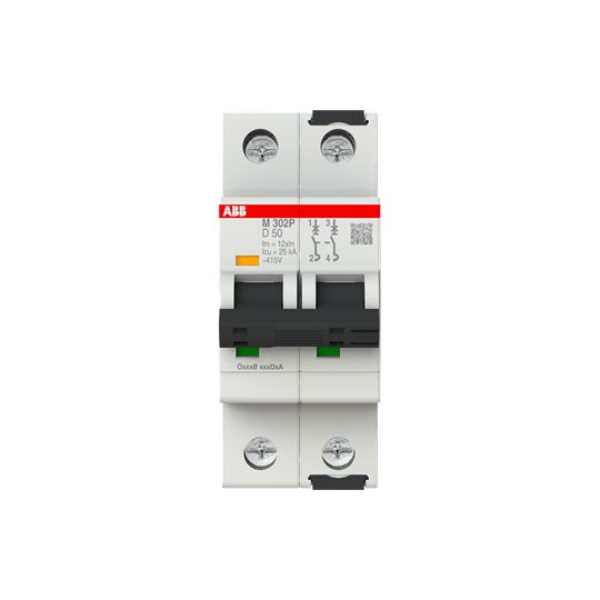 ABB SPA ABBM302P50 M302 50A INTERRUT.SOLO MAGNETICO 25KA 2P