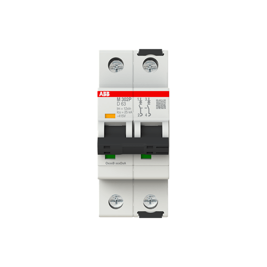 ABB SPA ABBM302P63 M302 63A INTERRUT.SOLO MAGNETICO 25KA 2P
