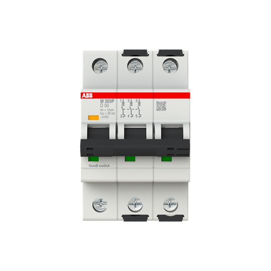 ABB SPA ABBM303P50 M303 50A INTERRUT.SOLO MAGNETICO 25KA 3P
