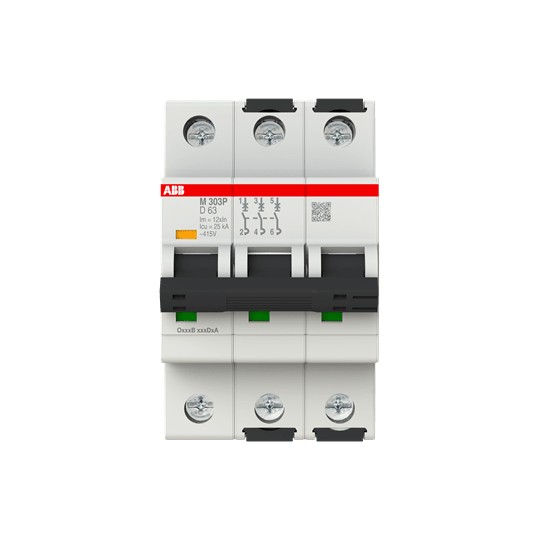 ABB SPA ABBM303P63 M303 63A INTERRUT.SOLO MAGNETICO 25KA 3P