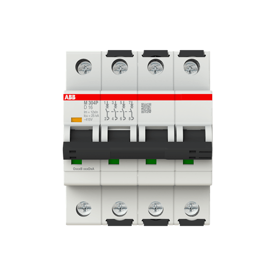 ABB SPA ABBM304P16 M304 16A INTERRUT.SOLO MAGNETICO 25KA 4P
