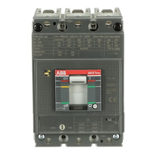 ABB SPA ABBXT2L20MA3 XT2L 160 MA 20 IM=120...280 3P F F