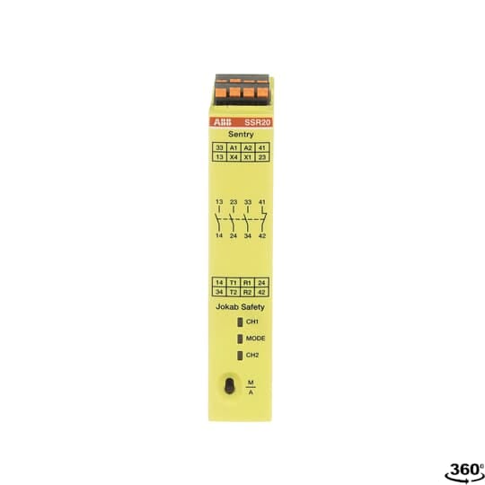 ABB SPA ABB2TLA010051R0001 SENTRY SSR20P SAFETY RELAY_PUSH-IN