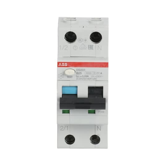 ABB SPA ABBDS201B25A30 DS201 INT.DIFF.MAGN.6KA 1P+N A B25 30MA