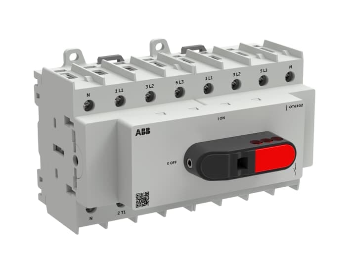 ABB SPA ABBOT63G2-8BS OT63G2-8BS SEZ. FR2 BASE/DIN 8P