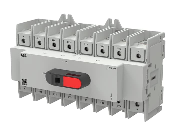 ABB SPA ABBOT125G3-8BS OT125G3-8BS SEZ. FR3 BASE/DIN 8P