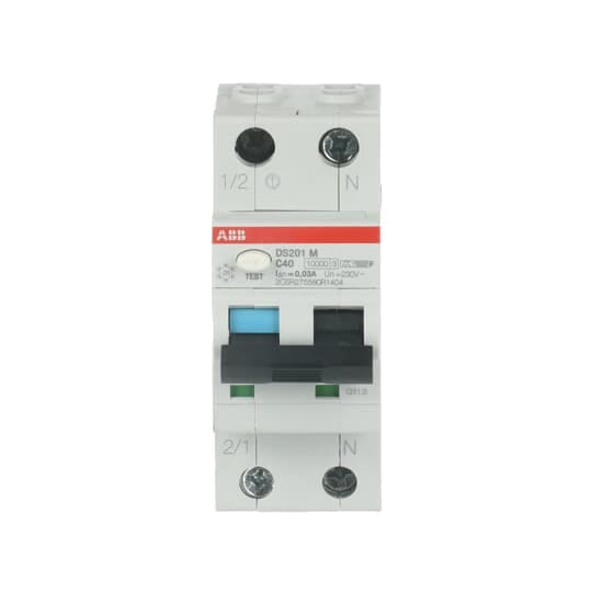 ABB SPA ABBDS201MC40F30 DS201 M INT.DIFF.MAGN.10KA 1P+N C40 F30