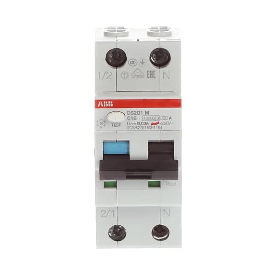 ABB SPA ABBDS201MC16A30 DS201 M INT.DIFF.MAGN.10KA 1P+N A C16 30