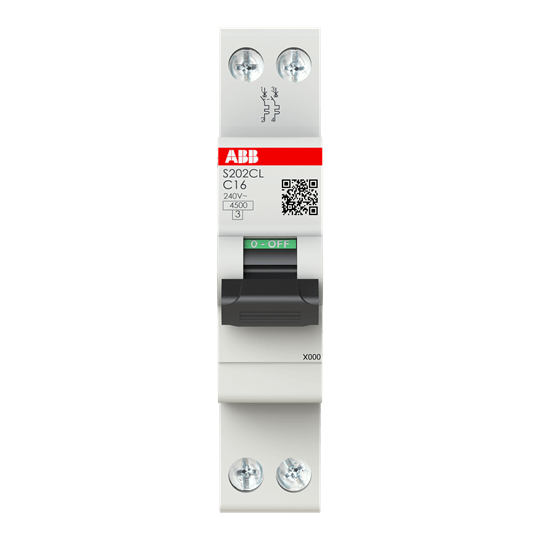 ABB SPA ABBS202CRLC16 S202CRL-C16 INTERR. AUTOMATICO 2P1M 4,5K