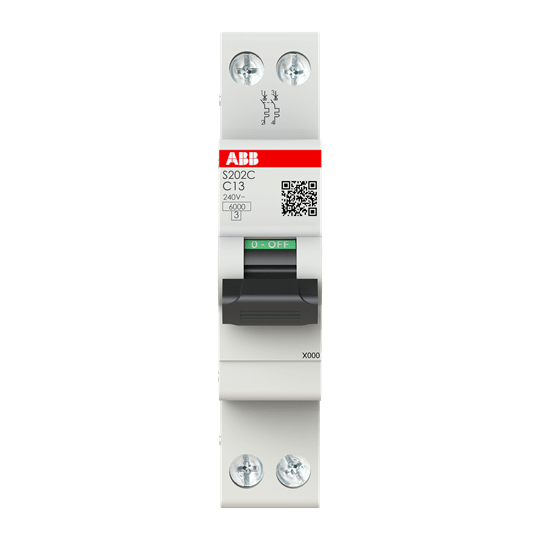 ABB SPA ABBS202CRC13 S202CR-C13 INTERR. AUTOMATICO 2P1M 6KA