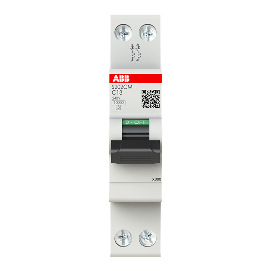 ABB SPA ABBS202CRMC13 S202CRM-C13 INTERR. AUTOMATICO 2P1M 10KA