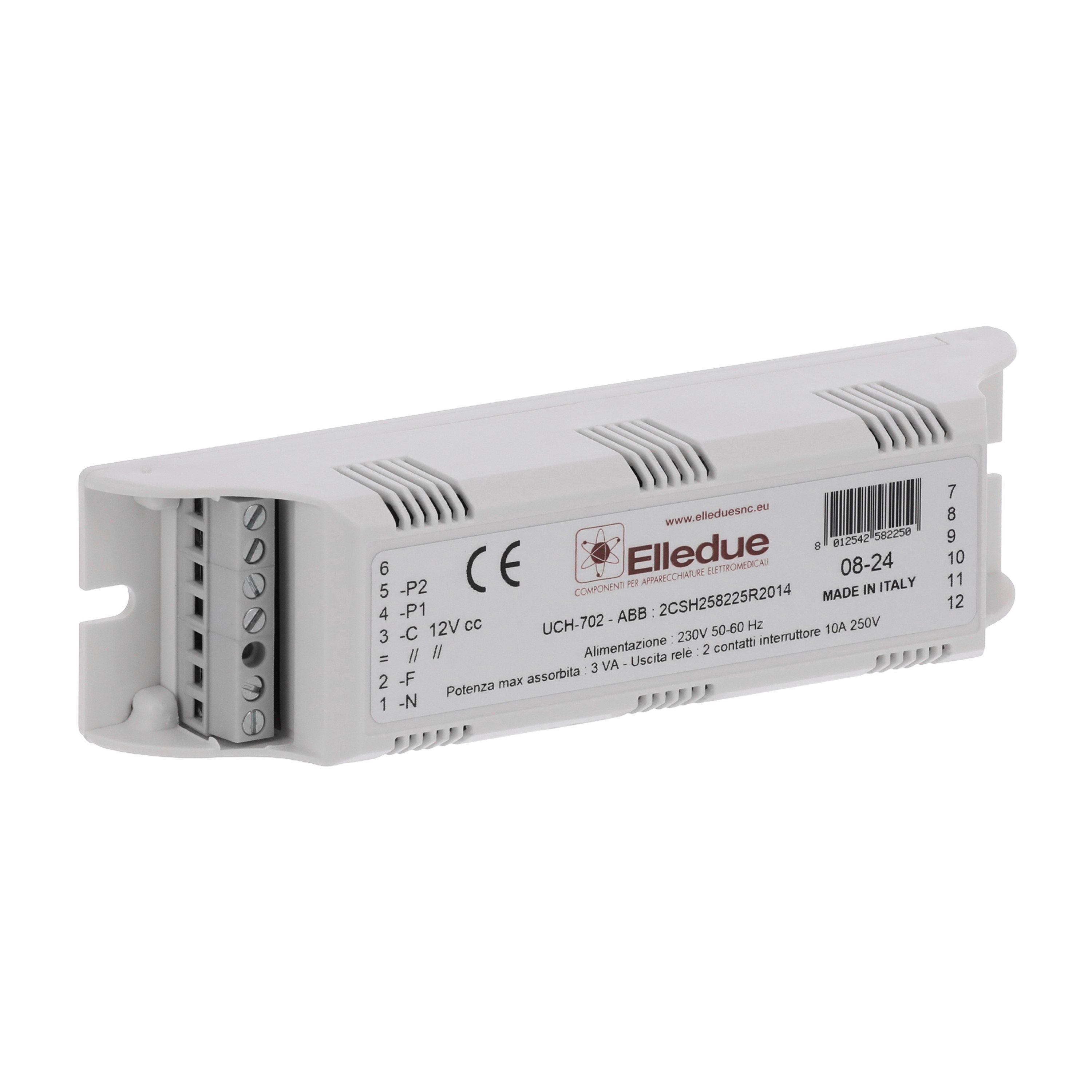 ABB SPA ABB2CSH258225R2014 UCH-702 RELE ELETTRONICO 2 COMANDI