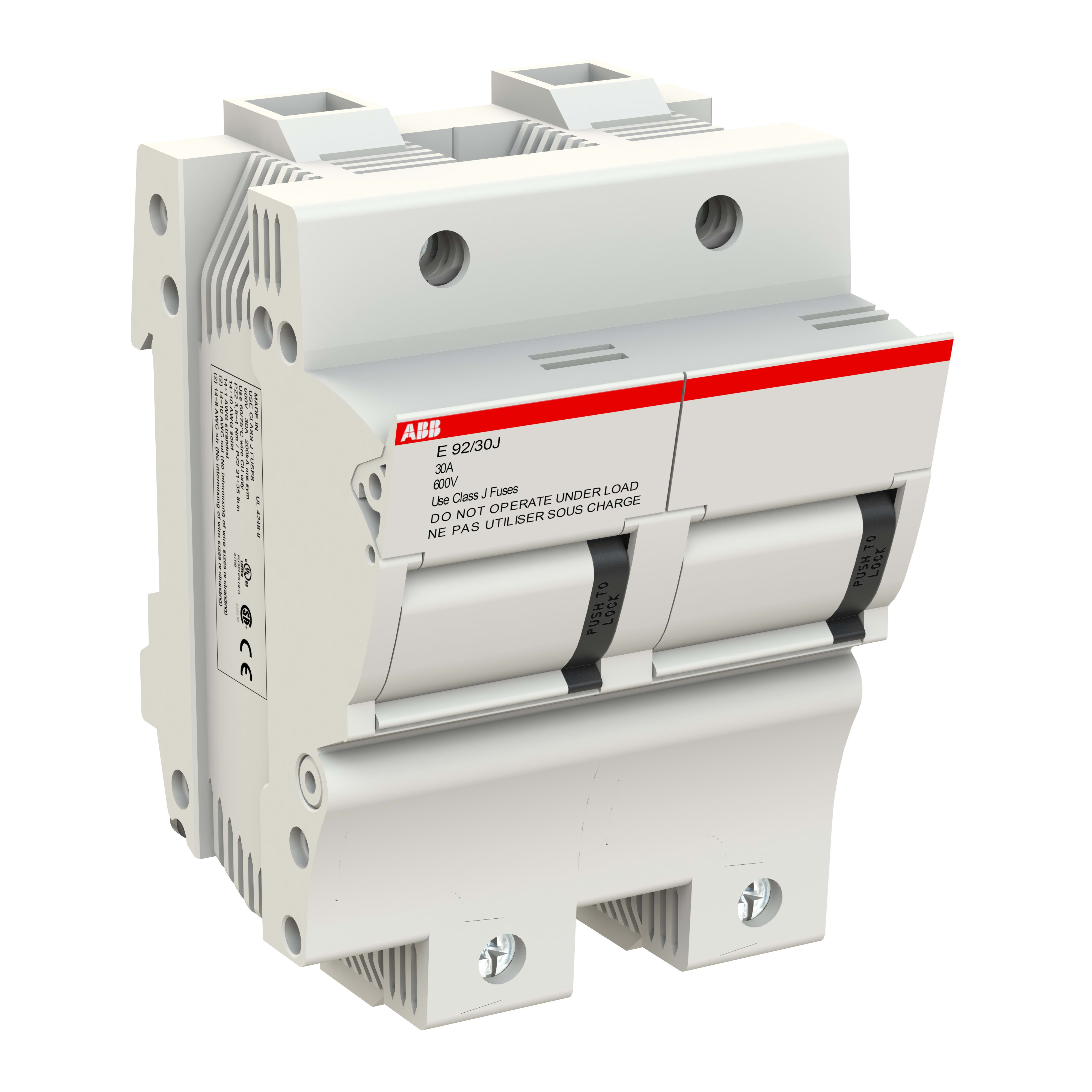ABB SPA ABBM204812 E 92/30 J PORTAFUSIBILE UL FUSIBILI CLAS