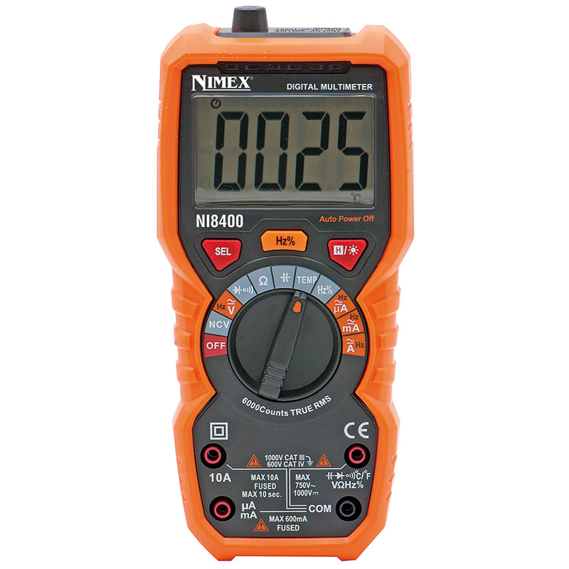 ELCART DISTRIBUTION ERT091125000 MULTIMETRO AUTORANGE T.RMS NI8400