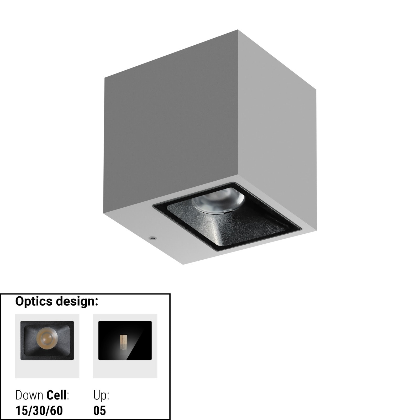 LINEA LIGHT (ILED) ILD76631W30 CUBIT 24 2L BI-EM 11WDC S/AL GG