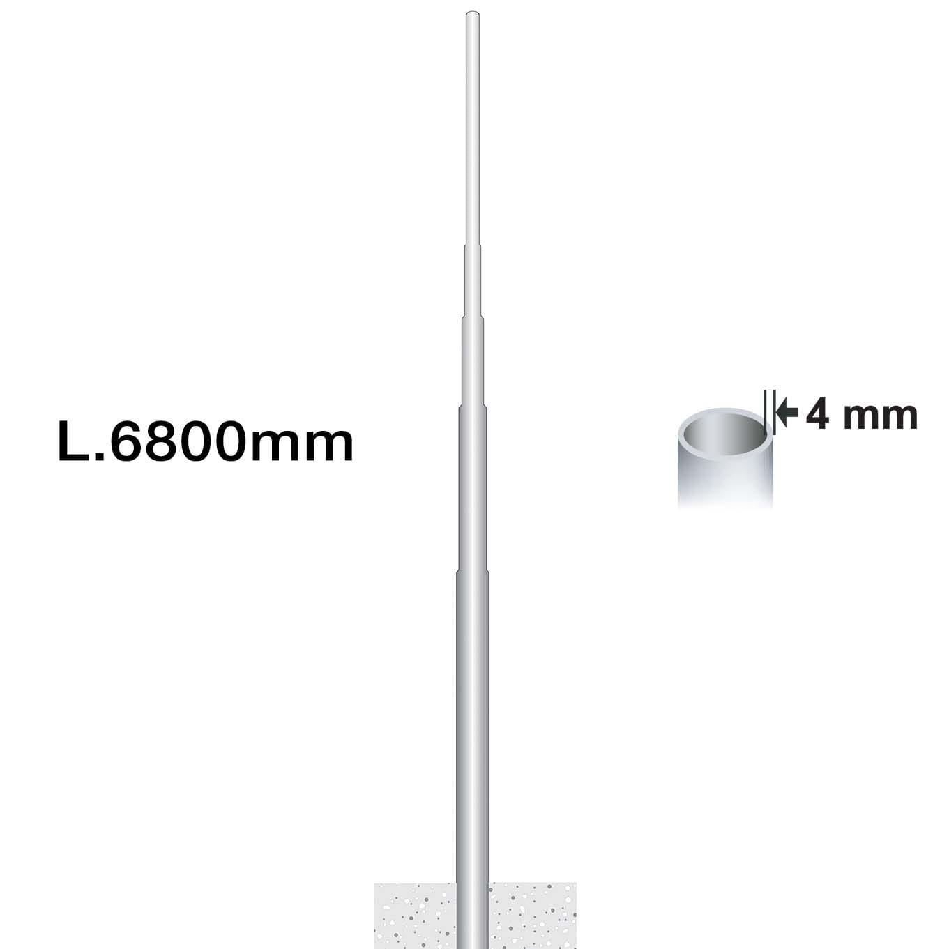 LINEA LIGHT (ILED) - ILD99171 PALO RASTREM.SP4 D114 HFT6MT ZINCAT