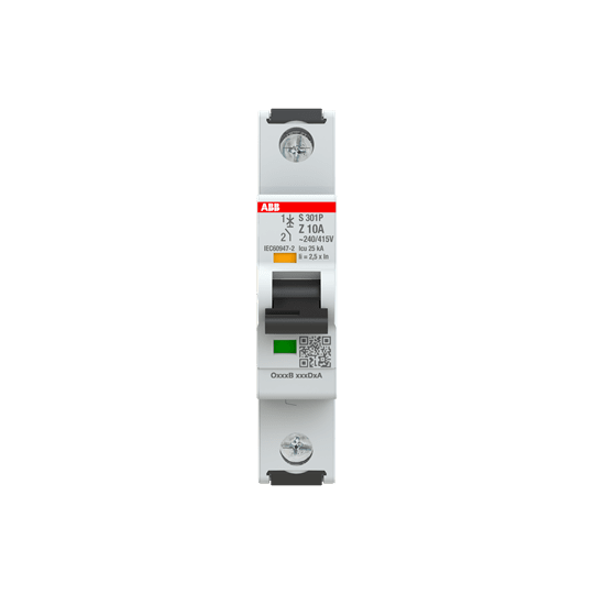 ABB SPA ABBS301PZ10 S301P Z10 INTERRUTTORE AUTOMATICO 25KA 1