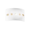 ROSSINI - RSSA.1050-30-CRI APPLIQUE IN VETRO SATINATO/CRISTALLO E27