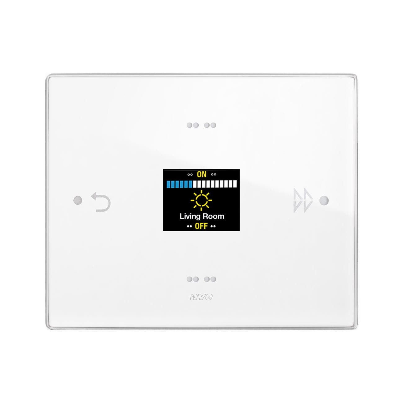 AVE AVE441KNXMF-BL ROOM CONTROLLER KNX VETRO BIANCO