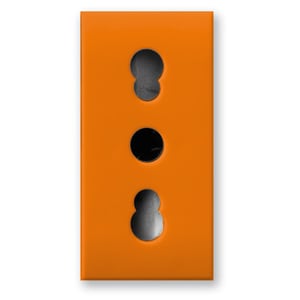 AVE AVE442006/15TSA PRESA BIPASSO 2P+T ARANCIONE S44 1M