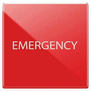 AVE - AVE442025RS/2 PULSANTE EMERGEN.NA+NC ROSSO S44 2M