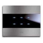 AVE AVE44PATC16ALS PLACCA AVETOUCH ALLUMINIO NAT. 6COM