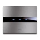 AVE - AVE44PATC3ALS PLACCA AVETOUCH ALLUMINIO NAT. 3COM