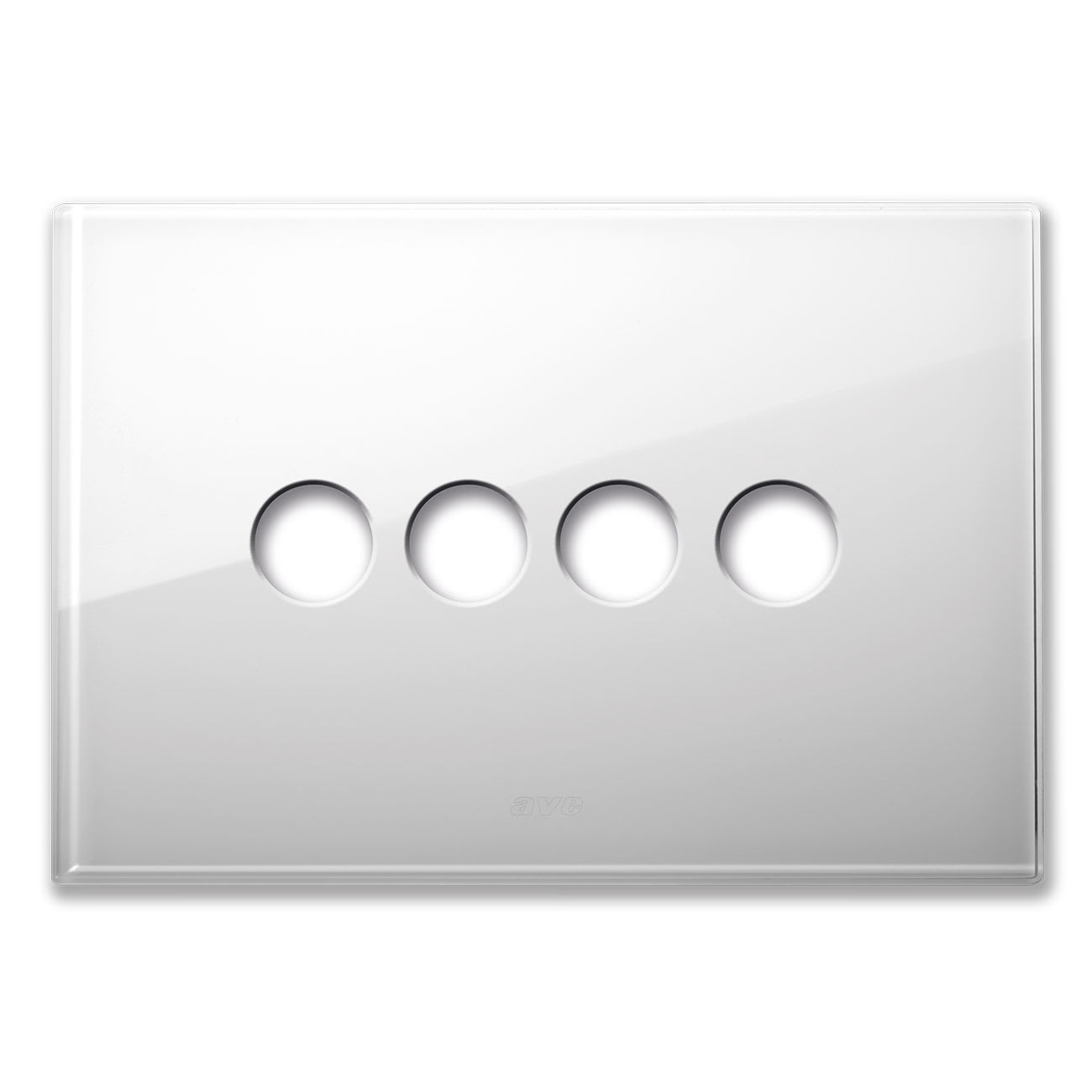 AVE - AVE44PVN04BL PLACCA NEW STYLE VETRO BIANCA 4COM