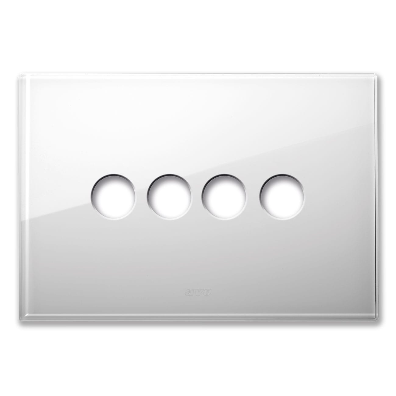 AVE - AVE44PVN04BL PLACCA NEW STYLE VETRO BIANCA 4COM